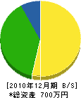石岡土木 貸借対照表 2010年12月期