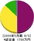誠弘組 貸借対照表 2009年5月期