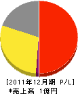 上田電気設備 損益計算書 2011年12月期