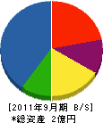 桜井組 貸借対照表 2011年9月期