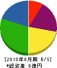 伊藤電気 貸借対照表 2010年8月期