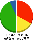 浜口電気 貸借対照表 2011年12月期