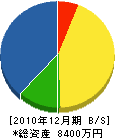 伊藤建設 貸借対照表 2010年12月期