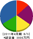 坂本建設 貸借対照表 2011年4月期