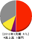 日本ブライト 損益計算書 2012年3月期