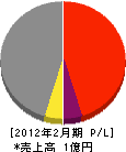 日琉通信 損益計算書 2012年2月期