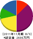 斉藤電気 貸借対照表 2011年11月期