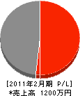 中川電業 損益計算書 2011年2月期