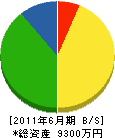 吉澤設備 貸借対照表 2011年6月期