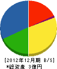 青山建設 貸借対照表 2012年12月期