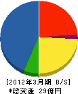 日星電機 貸借対照表 2012年3月期