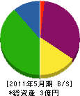 沢田建設 貸借対照表 2011年5月期