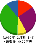 中村工務店 貸借対照表 2007年12月期