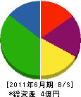 宮山 貸借対照表 2011年6月期