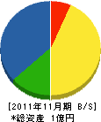 岩谷塗料産業 貸借対照表 2011年11月期