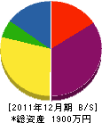 神﨑営繕 貸借対照表 2011年12月期 神﨑営繕 貸借対照表 2011年12月期