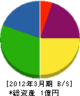 城田電工 貸借対照表 2012年3月期