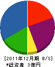 日本ラインサービス 貸借対照表 2011年12月期