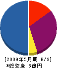 小田島建設 貸借対照表 2009年5月期