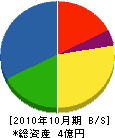 桶元 貸借対照表 2010年10月期