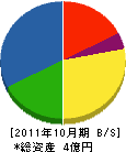 桶元 貸借対照表 2011年10月期