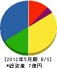 橋本電気工事 貸借対照表 2012年5月期