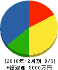 鈴木組 貸借対照表 2010年12月期
