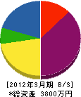 小田秀工業 貸借対照表 2012年3月期