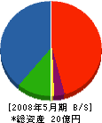 石川営板 貸借対照表 2008年5月期