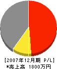 秋元建設 損益計算書 2007年12月期