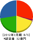 富士技建 貸借対照表 2012年3月期