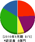 杉田建設工業 貸借対照表 2010年9月期