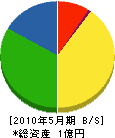 長野組 貸借対照表 2010年5月期