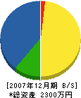 松岡設備工業 貸借対照表 2007年12月期