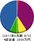 木村造園土木 貸借対照表 2011年6月期