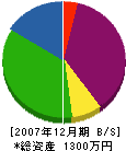 小泉空調 貸借対照表 2007年12月期