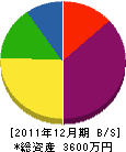 田中板金工業 貸借対照表 2011年12月期