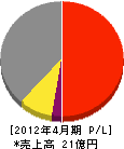 田中石灰工業 損益計算書 2012年4月期