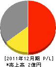 九州八紘産業 損益計算書 2011年12月期
