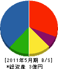 中島建設 貸借対照表 2011年5月期
