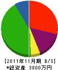 村上工業所 貸借対照表 2011年11月期