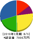 平野電工 貸借対照表 2010年3月期