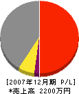 田尻設備 損益計算書 2007年12月期