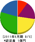 野田工業所 貸借対照表 2011年6月期