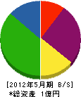 森田屋電気 貸借対照表 2012年5月期
