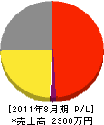 和田電設商会 損益計算書 2011年8月期