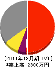 仲川電設 損益計算書 2011年12月期