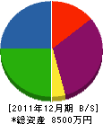 阿波開発 貸借対照表 2011年12月期