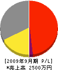関東電設 損益計算書 2009年9月期