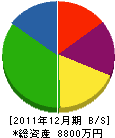昭建 貸借対照表 2011年12月期
